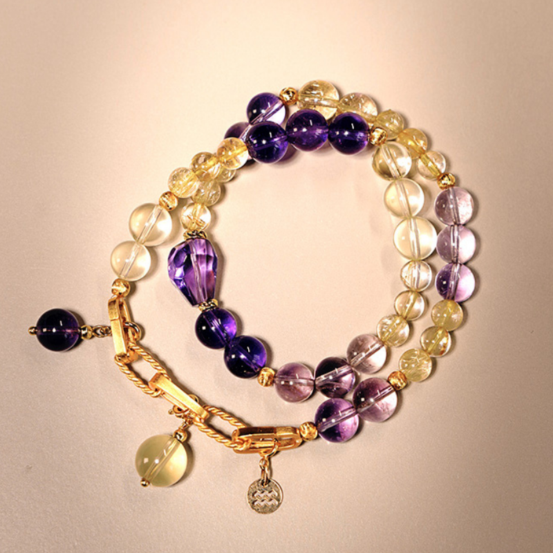 Zodiac Bracelet – Aquarius Double-Wrap for 2026 Energy