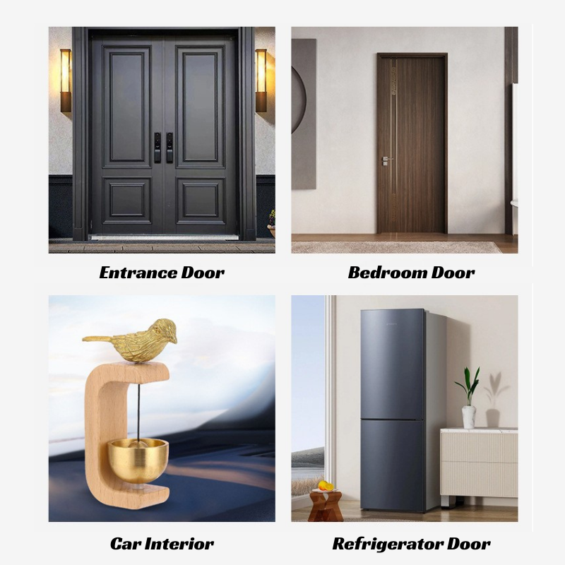 Arc-Shaped Wood Door Chime | Feng Shui Energy Cleanser for Harmony