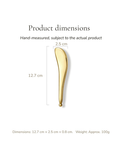 Brass Meridian Gua Sha Wand