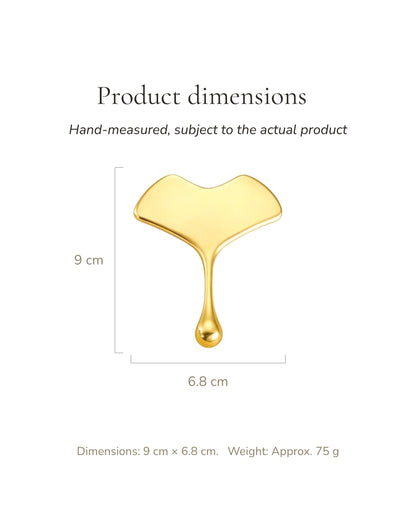 Brass Leaf Facial Gua Sha Tool