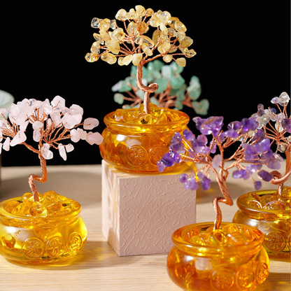 Amethyst Feng Shui Tree For Wisdom - Focus & Study Planter