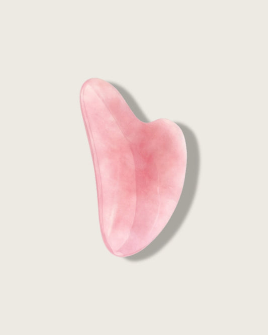 3D Rose Quartz Facial Gua Sha