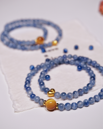 Starry Night, Multi-Wrap Blue Kyanite｜Boost Your Confidence