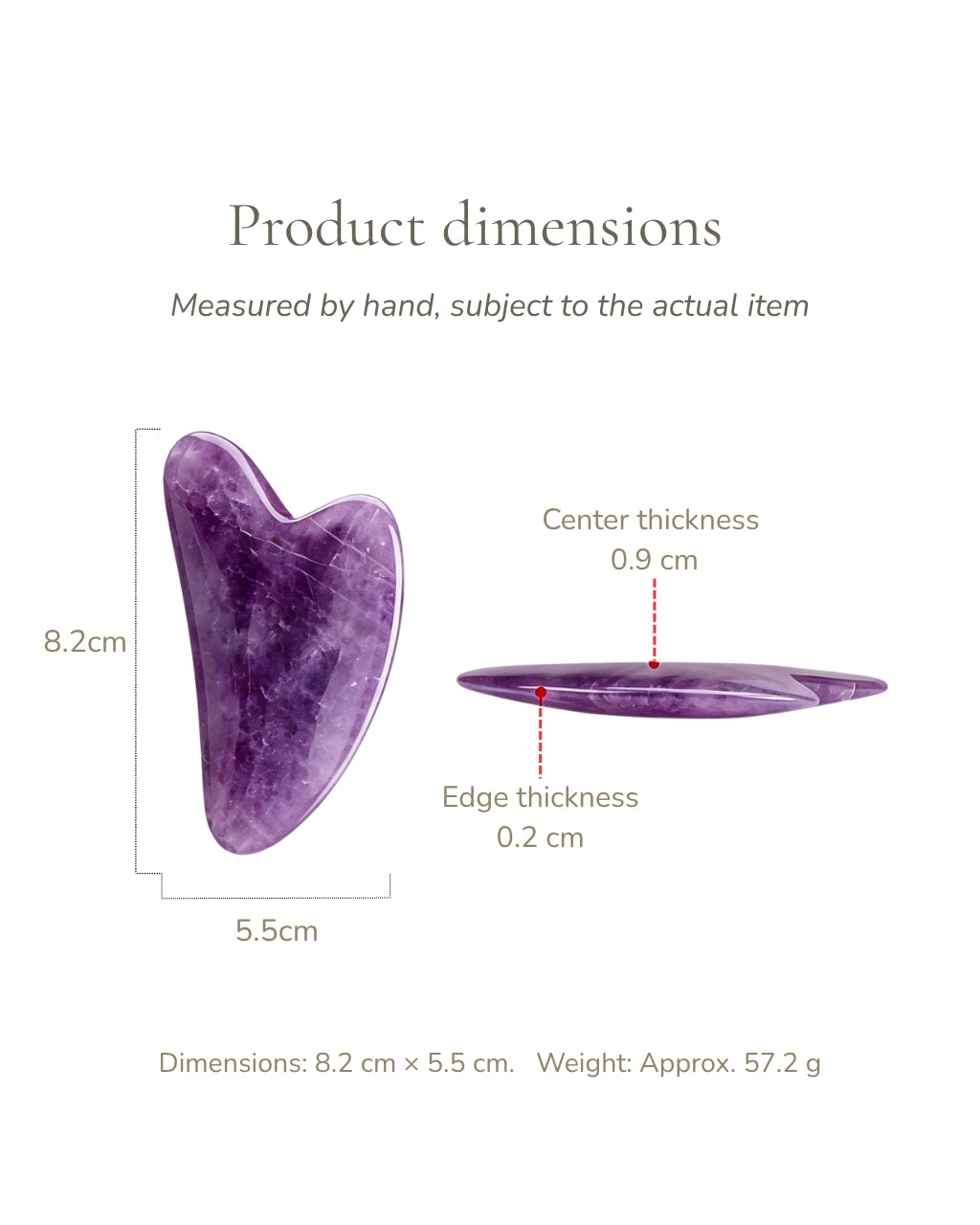 3D Amethyst Gua Sha Tool