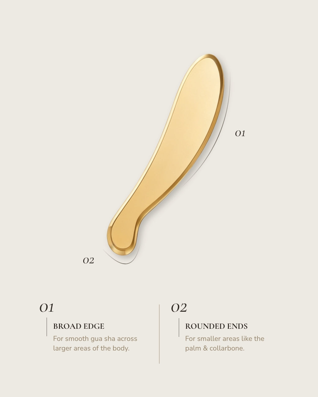 Brass Whale Gua Sha Tool