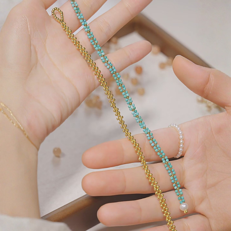 Handwoven, Rainy Glade, Turquoise Bracelet, Shield Your Energy