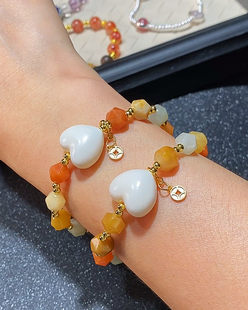 Florence Blessing, Multi Rutilated Quartz Bracelet, Attract Fortune